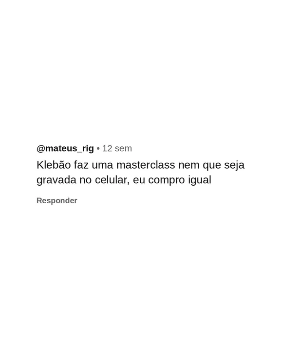 Comentário de seguidor pedindo um curso de animação 4