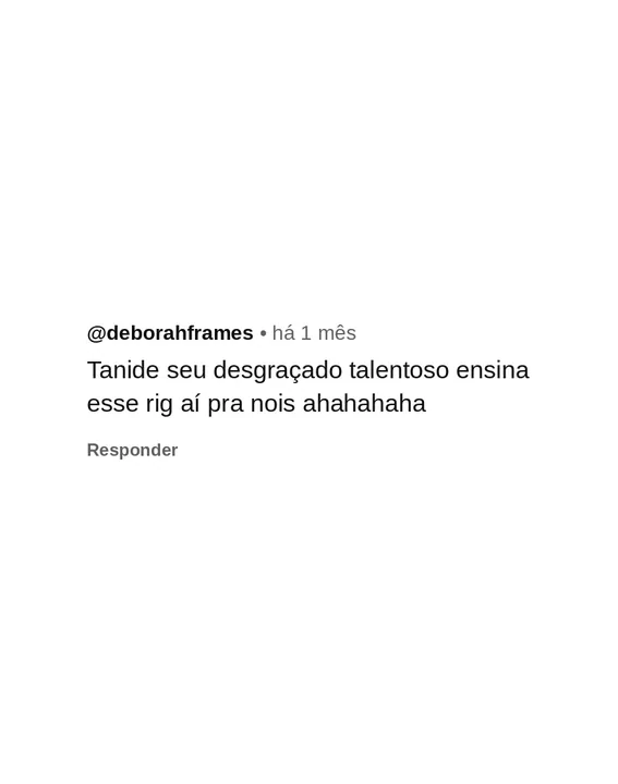 Comentário de seguidor pedindo um curso de animação 4